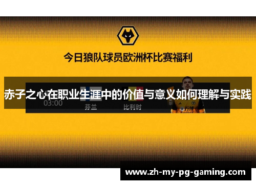 赤子之心在职业生涯中的价值与意义如何理解与实践