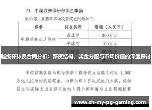 超级杯球员合同分析：薪资结构、奖金分配与市场价值的深度探讨
